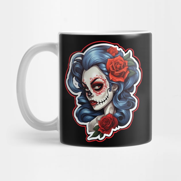 Sugar Skull - Rockabilly Rose by RRMStudios